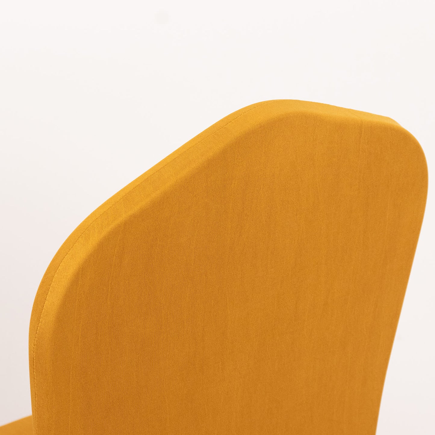 Gold ruffle pleated chair slipcover for banquet events.