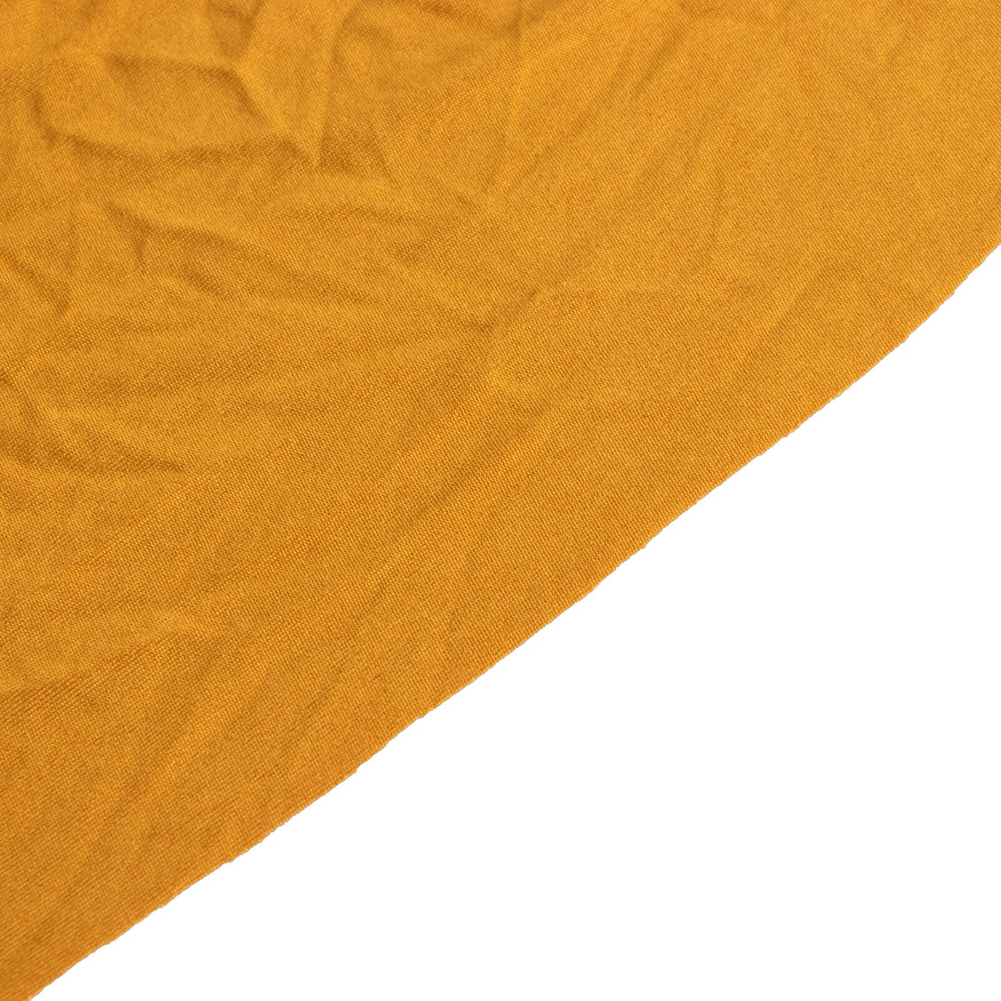 Gold ruffle pleated spandex chair slipcover for banquet settings.