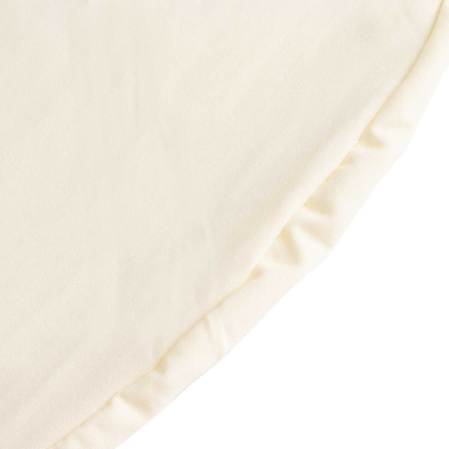 Ivory Ruffle Pleated Skirt Banquet Spandex Chair Slipcover, 1-Piece Stretch Fitted Chair Cover