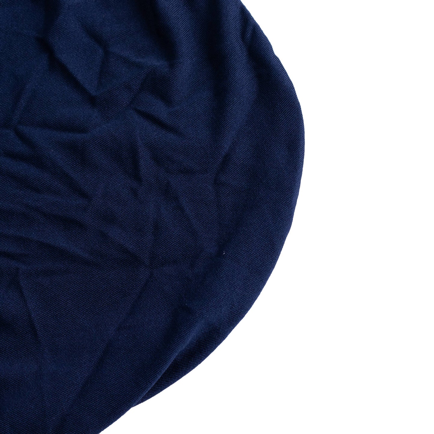 Navy ruffle pleated spandex chair slipcover for banquet use.