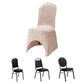 Blush Crushed Velvet Spandex Stretch Wedding Chair Cover With Foot Pockets, Fitted Banquet Chair Cover - 190 GSM