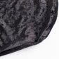 Black Crushed Velvet Spandex Stretch Wedding Chair Cover With Foot Pockets, Fitted Banquet Chair Cover - 190 GSM