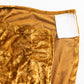 Gold Crushed Velvet Spandex Stretch Wedding Chair Cover With Foot Pockets, Fitted Banquet Chair Cover - 190 GSM