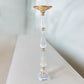 32" Gold and Clear Acrylic Crystal Candle Stand Table Centerpiece