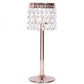 Rose gold crystal beaded votive candle holder stand