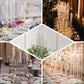 Clear 7 Arm Crystal Cluster Round Taper Candelabra with Mirror Base