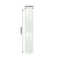 Clear glass candle shades, 12 inches tall, 2.25 inches wide, set of 2.