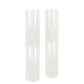 Clear glass candle shades, 12 inches tall, 2-pack.