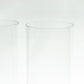 2 Pack Clear Candelabra Candle Holder Glass Shades With Open Ends, Pillar Hurricane Candle Shades - 24"