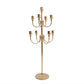 9-Arm Gold Metal Candelabra Candle Holder, Floor Standing Taper Candlestick Stand for Wedding, Home and Holiday Centerpieces - 46" Tall