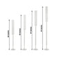 Set of 4 Crystal Glass Hurricane Taper Candle Holders, Decorative Tall Candle Stands Clear Cylinder Chimney Tubes 29", 33", 37", 41"