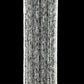 20ft clear beaded crystal chandelier with silver metal hoop and chain.