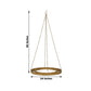 Gold hanging metal floral chandelier frame, 24" circular design.