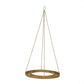 Gold metal floral chandelier frame for candle and floral displays.