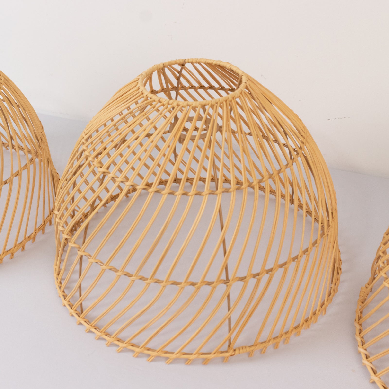 TCFLinen Rattan Dome Pendant Shade - Thumbnail 2