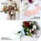 Dusty sage green chiffon ribbon rolls for DIY wedding bouquets.
