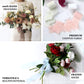 Dusty rose chiffon ribbon roll for bouquets and gift wrapping.