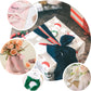 Dusty rose chiffon ribbon roll for bouquets and gift wrapping.