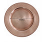 12 Pack Acrylic Round Charger Plates 13" in Rose Gold with Beaded Rim, Dinner Charger Event Tabletop