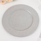 Silver dust free glitter acrylic round charger plate.
