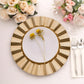 6 Pack 13" Round Gold Acrylic Plastic Dinner Plate Chargers With Wavy Scalloped Rim
