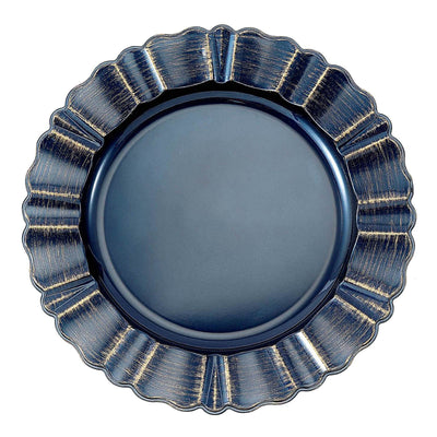 Sophisticated Design of Navy Blue Acrylic Charger Plates