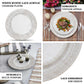 White Rustic Lace Acrylic Charger Plates with Vintage Appeal