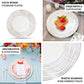 White washed rose embossed faux wood charger trays on elegant table setting.