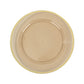 10 Pack Amber Gold Economy Plastic Charger Plates With Gold Rim, 12" Round Transparent Dinner Chargers Event Tabletop Decor