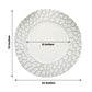 White decorative plate with textured edge