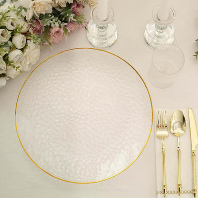 Elevate Your Event with 13" Clear Plastic Charger Plates