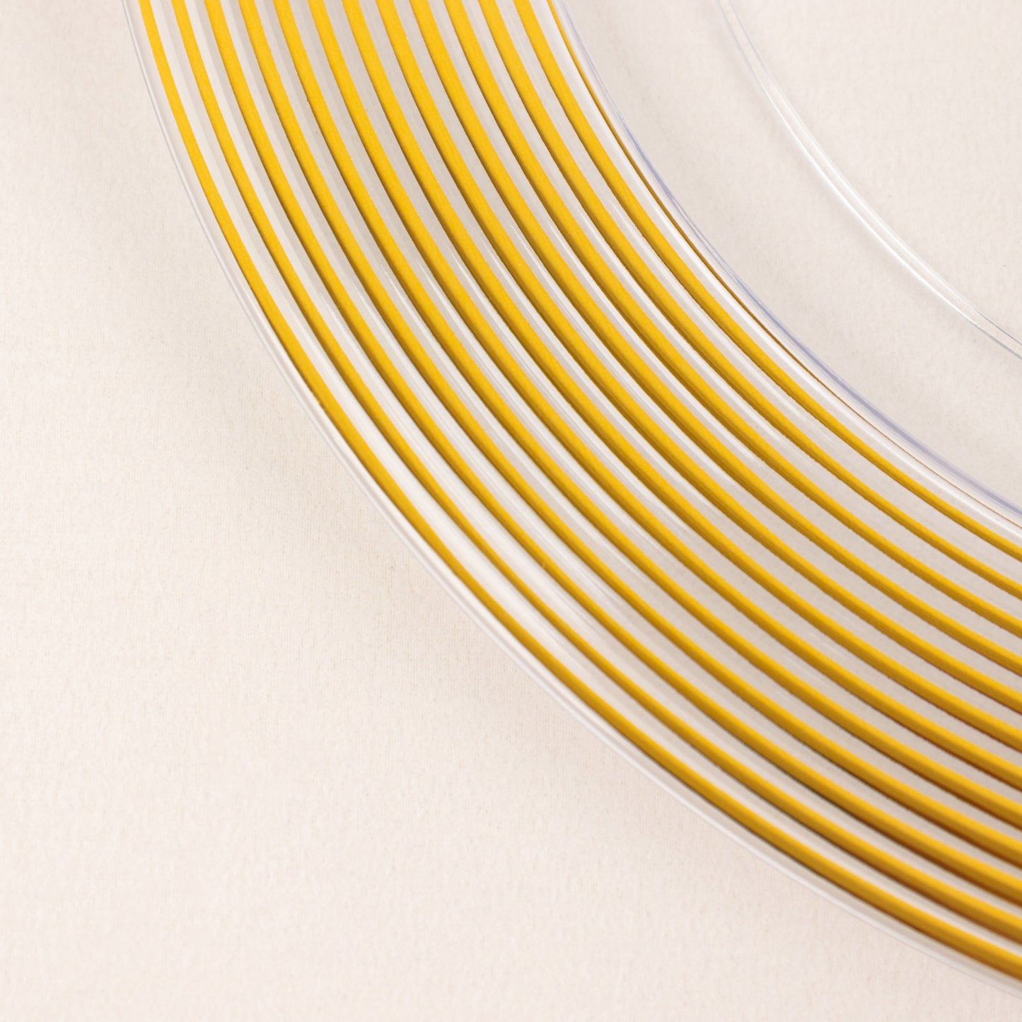 Clear and gold lined rim disposable wedding charger plate.