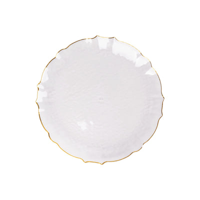 Elegant Design with Gold Scalloped Rim