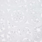 6 Pack 13" Plastic Charger Plates, Filigree Beaded Scroll Design - Clear Silver Table Chargers