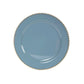 10-Pack Economy Round Plastic Charger Plates 13" in Dusty Blue with Gold Beaded Rim, Stylish Dinner Party Serving Plates