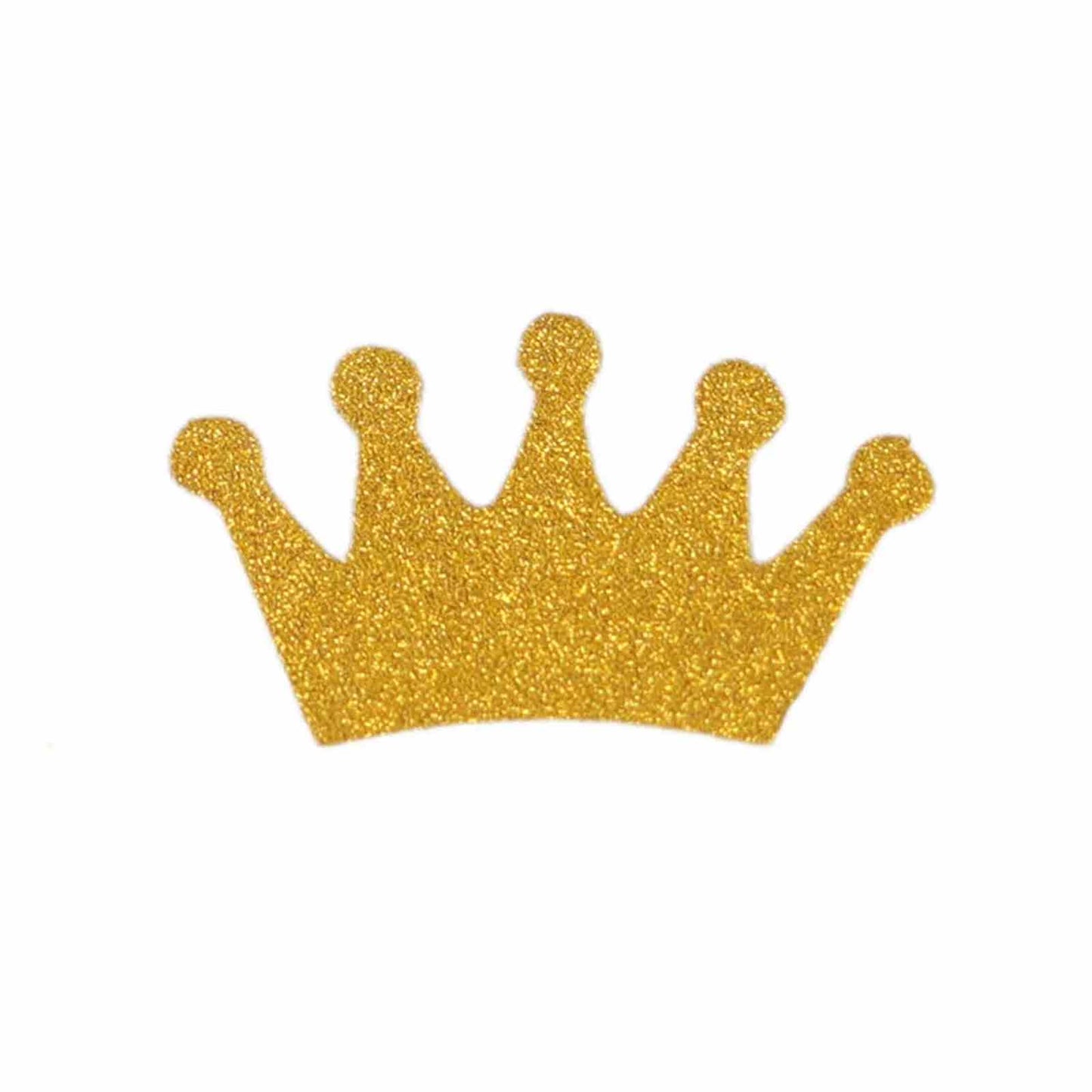 Gold glitter crown confetti for princess theme party decoration.