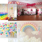 Clear removable balloon arch glue dots for vibrant balloon decorations.