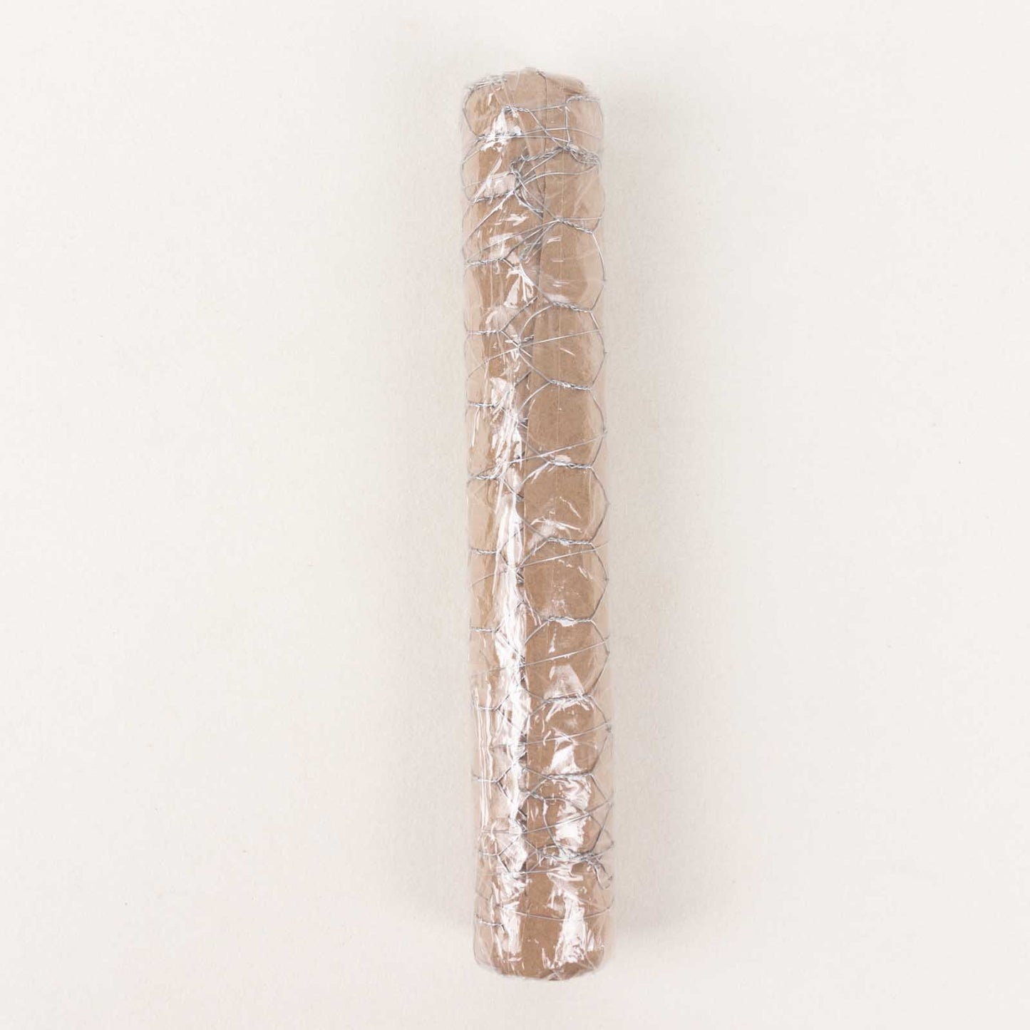 Silver galvanized metal hexagonal chicken wire mesh for crafts and garden fencing.