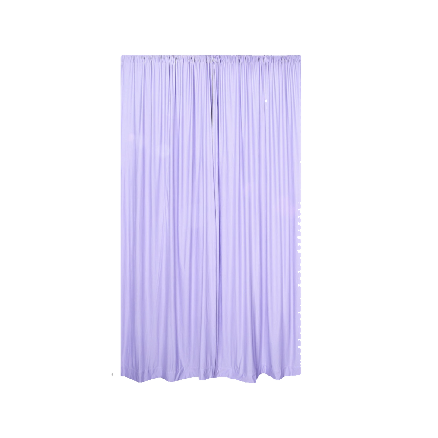 2 Pack Lavender Lilac Scuba Polyester Event Curtain Drapes, Durable Flame Resistant Backdrop Event Panels Wrinkle Free with Rod Pockets - 10ftx10ft