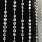 Clear acrylic crystal beaded curtain room divider, 5ftx12ft.
