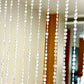 Clear acrylic crystal beaded curtain room divider, 5ftx16ft.