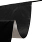 Lamour Satin Blackout Curtains 10ft x 10ft Panels Black/Ivory | Water-Resistant PU-Coated Double Sided Backdrop for Weddings & Events