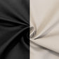 Lamour Satin Blackout Curtains 10ft x 10ft Panels Black/Ivory | Water-Resistant PU-Coated Double Sided Backdrop for Weddings & Events