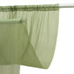 Sheer Backdrop Curtain Panel 10ft × 10ft Dusty Sage Green – Wedding Arch Drape with Rod Pocket