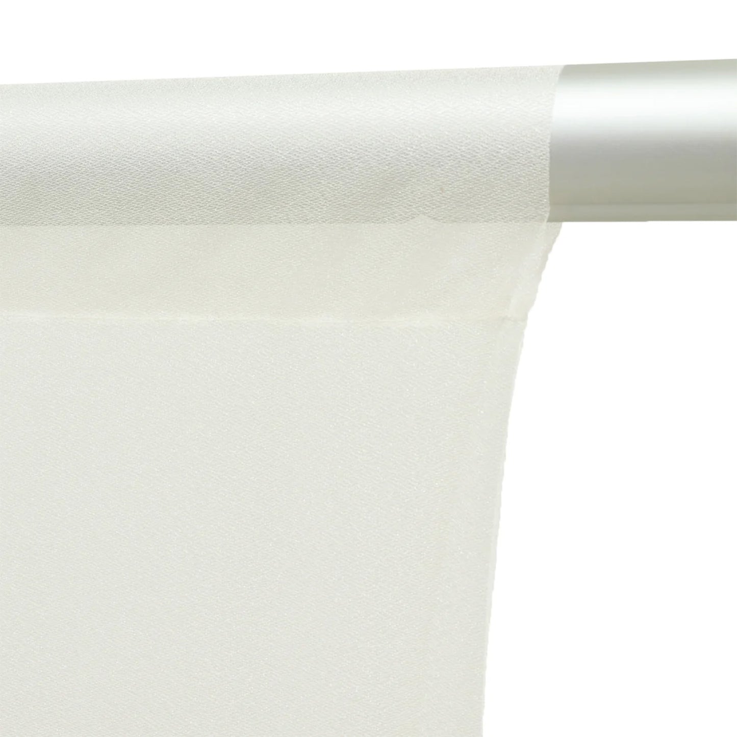 Sheer Backdrop Curtain Panel 10ft × 10ft Ivory – Wedding Arch Drape with Rod Pocket