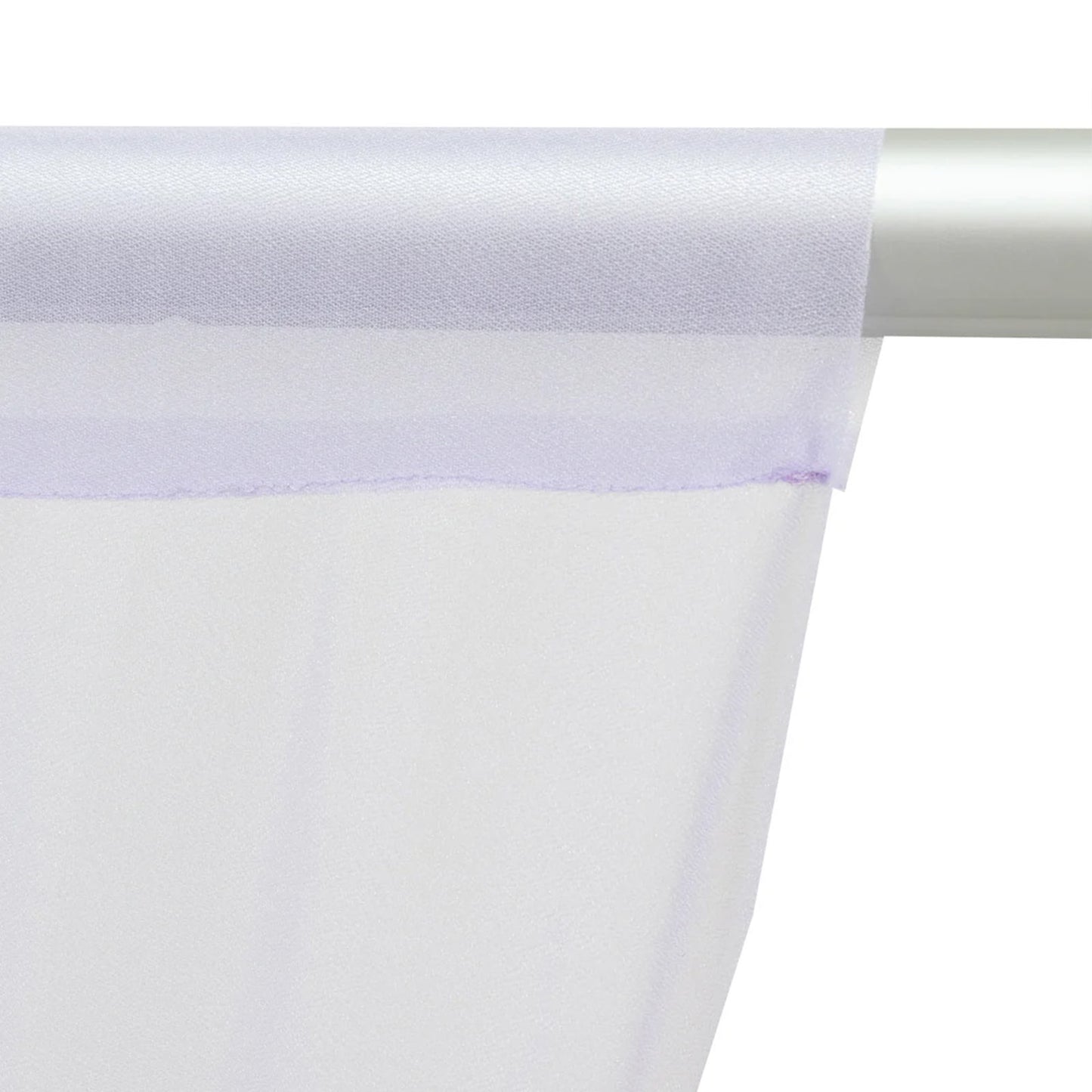 Sheer Backdrop Curtain Panel 10ft × 10ft Lavender Lilac – Wedding Arch Drape with Rod Pocket