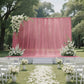 Sheer Backdrop Curtain Panel 10ft × 10ft Mauve Cinnamon Rose – Wedding Arch Drape with Rod Pocket