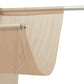 Sheer Backdrop Curtain Panel 10ft × 10ft Taupe – Wedding Arch Drape with Rod Pocket