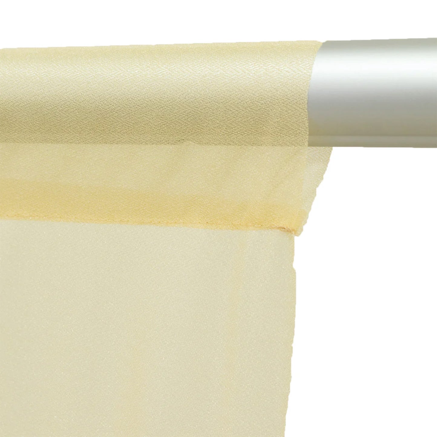 Sheer Backdrop Curtain Panel 10ft × 14ft Champagne – Wedding Arch Drape with Rod Pocket, Ceiling Dra