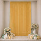 Sheer Backdrop Curtain Panel 10ft × 14ft Gold – Wedding Arch Drape with Rod Pocket, Ceiling Draping 